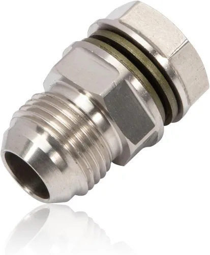 Adaptador de tapón de drenaje de bandeja de aceite Turbo 10AN | Sustituye a 315-04301-010/31504301010 | Atornillado, taladro y apriete | Hierro