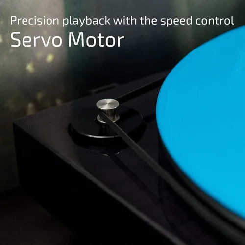 Miniatura 3 de Fluance RT84 - Tocadiscos de vinilo de alta fidelidad de referencia con cartucho azul Ortofon 2M, motor de control de velocidad, peso de récord