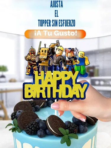 Miniatura 5 de Decoración para Tarta de Videojuego - Decoración de Tarta de Juego de Cartón Brillante para Jugadores, Diseño Llamativo, Instalación Firme y Fácil