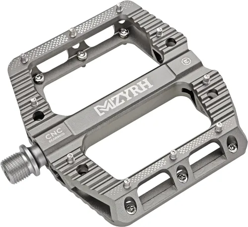 Miniatura 9 de MZYRH Pedales de bicicleta de carretera/montaña Pedales MTB Pedales planos de bicicleta 3 rodamientos 9/16 "aleación de aluminio Pedales