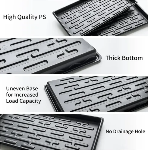 Miniatura 3 de RooTrimmer Shallow 1020 - Bandejas planas especializadas para sostener y transportar 200 bandejas de plántulas de enchufe celular