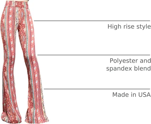 Miniatura 130 de ShopMyTrend - Pantalones de yoga largos con piernas anchas y acampanadas estilo palazzo, con cintura alta, para mujer