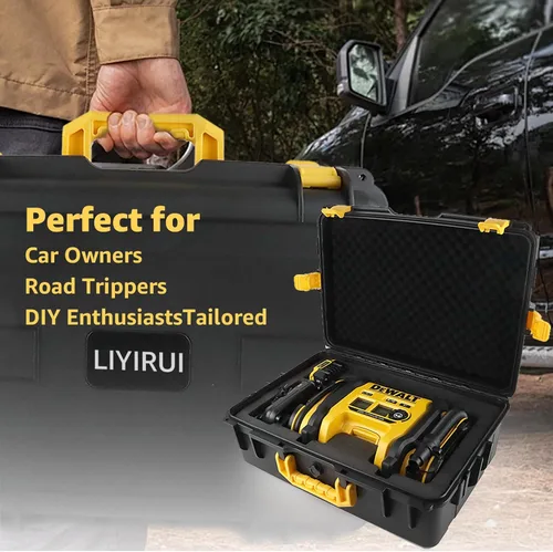 Miniatura 4 de DEWALT - Funda rígida compatible con inflador de neumáticos de 20 V MAX DCC020IB – Caja de almacenamiento protectora impermeable a prueba de golpes