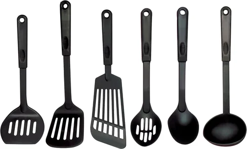 Miniatura 3 de Norpro Nylon 11.5 pulgadas Ranurado Ronda Turner, Negro