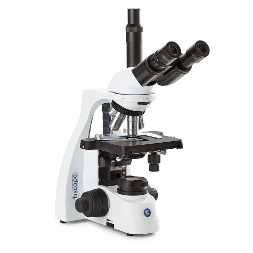 Miniatura 2 de bScope Microscopio compuesto trinocular, oculares HWF 10x/0.787 in y pieza de nariz quíntuple con Plan PLI 4/10/S40/S100x Oil Infinity Corrected iOS
