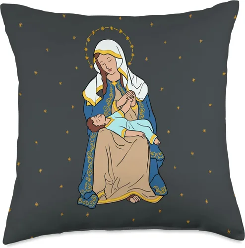 Miniatura 5 de Lady of Providence – Almohada de la Virgen de la Divina Providencia, 16 x 16, multicolor