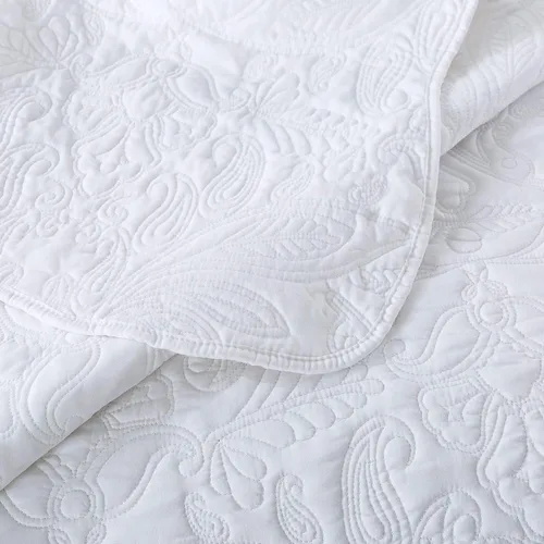 Miniatura 71 de HoneiLife - Juego de colcha de tamaño Queen, juego de ropa de cama de pana bordada de 3 piezas, colcha de lujo, ligera, cálida, para todas las Pana