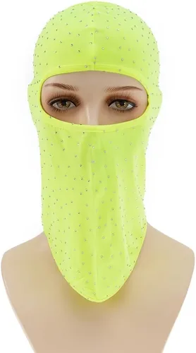 Miniatura 2 de Pasamontañas Shiesty - Máscara de esquí para mujer, con lentejuelas brillantes, máscara facial de enfriamiento para el cuello, para motocicleta