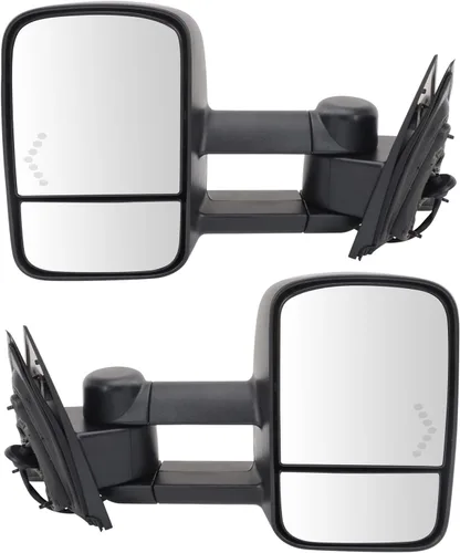 Miniatura 119 de Trail Ridge Juego de espejos de remolque de 2 piezas para el lado del conductor y del pasajero compatible con Ford F-150 FO1320479 FO1321479