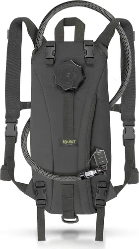 Source Paquete de hidratación táctica – Vejiga de agua WXP Widepac de 3L con puerto de llenado externo – Válvula de bebida de alto flujo – Doble
