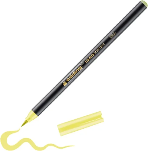 Miniatura 25 de edding 1340 pincel - azul - 1 bolígrafo - punta de pincel flexible - rotulador para pintar, escribir y dibujar - diarios de viñetas, letras a mano