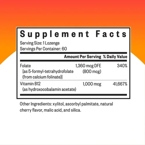 Miniatura 2 de Seeking Health Hydroxo B12 con ácido folínico - Suplemento con forma no metilada de folato - Complejo de vitamina B12 para apoyo de la salud