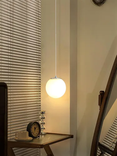 Miniatura 52 de ykolupty Escalera LED de 10 luces LED moderna con globo de cristal, lámpara colgante grande para techos altos, accesorios de iluminación de entrada