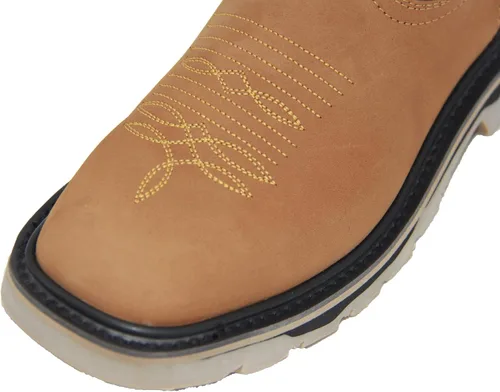 Miniatura 3 de Botas de trabajo de cuero con puntera cuadrada para hombre