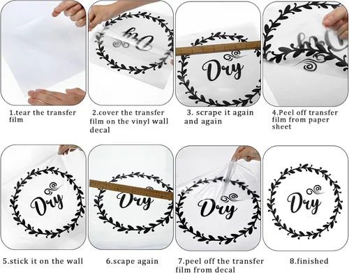 Miniatura 6 de 4 calcomanías de lavandería para lavar y secar, vinilo para lavar y secar, decoración de lavadora, decoración de máquina, letreros de cita artística