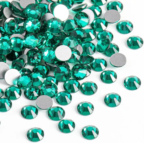 Miniatura 46 de Beadsland 2880 piezas de diamantes de imitación de cristal con reverso plano, gemas redondas para decoración de uñas y manualidades, cristal, SS16