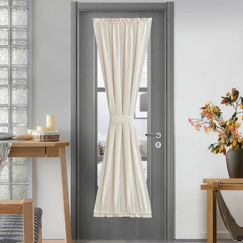 Miniatura 80 de NICETOWN - Cortinas transparentes para puerta de ventana, tratamiento de ventana lateral para puertas estrechas de vidrio/cocina/puerta delantera