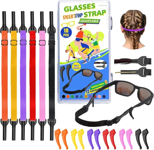 Miniatura 9 de SMARTTOP kids eye glass Strap with storage box No Tail sunglass Strap Eyeglass Holder Around Neck-Adjustable Eyewear Retainer