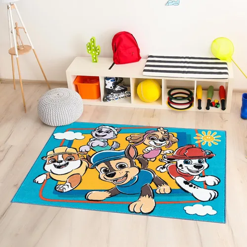 Miniatura 6 de Gertmenian Paw Patrol - Alfombra para interiores, 3 x 5 pies, antideslizante, ideal para niños en dormitorio, sala de juegos, aula, guardería o área