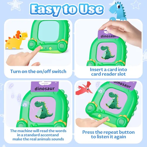 Miniatura 4 de MindPal Tarjetas didácticas parlantes para niños pequeños, juguetes de aprendizaje para niños, juguetes de terapia del habla y educación sensorial