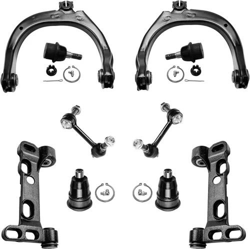 Miniatura 68 de Detroit Axle - Kit de suspensión frontal de 10 piezas para Jeep 2002-2004 Liberty, 2 brazos de control superiores con rótula 2 rótulas inferiores, 4