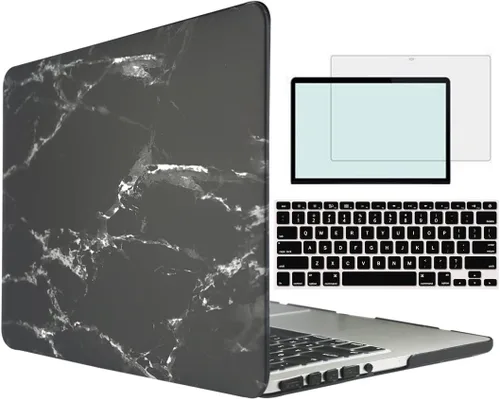 Miniatura 30 de Compatible con MacBook Air 1369 A1466 versión 2010-2017, carcasa rígida de plástico 4 en 1 con protector de pantalla de teclado compatible con Apple