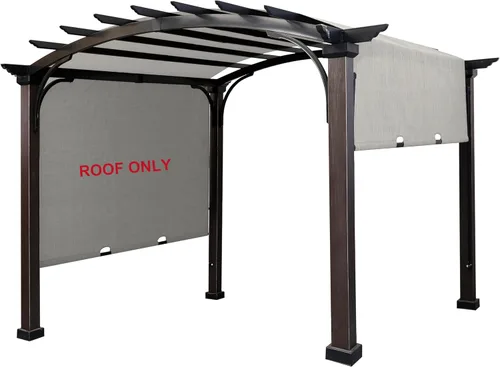 SCOCANOPY Toldo Superior de Repuesto para Pérgola Independiente Rona Lowe's Allen + roth de 10 pies x 10 pies Vendida en Lowe's, L-PG152PST-B Gris