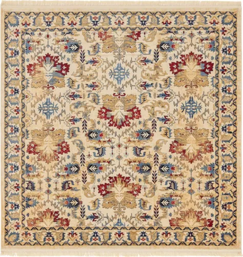 Miniatura 18 de Unique Loom District Collection - Alfombra geométrica de granja, rústica, con bordes, (4 pies x 6 pies, rectangular, azul/beige)