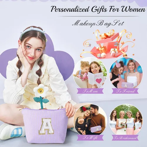Miniatura 3 de YOOLIFE Regalos de cumpleaños para mujeres, niños, adolescentes, novia, dama de honor, esposa, neceser de viaje, idea de regalo de cumpleaños