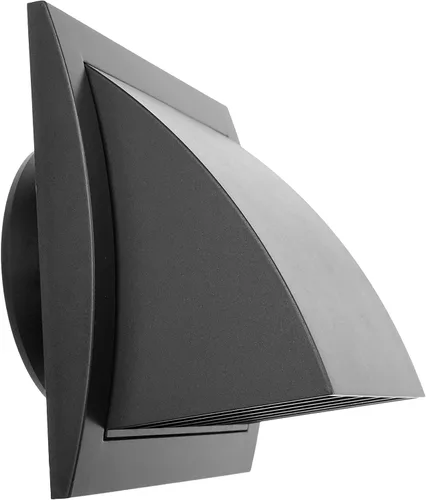 Miniatura 26 de Repa Market Campana de ventilación negra de 4 pulgadas para secadora, cubierta de conducto para paredes, capucha de protección de plástico ABS