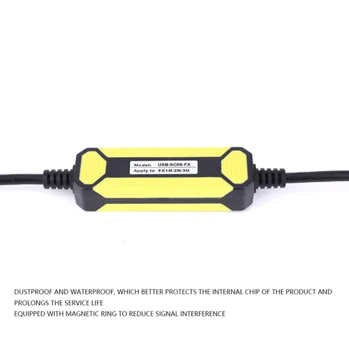Miniatura 2 de ViaGasaFamido Cable de programación Cable de datos apto para FX1S/1N/2N/3U FX Series PLC USB-SC09-FX Línea de descarga de cable de 8.2 ft Línea
