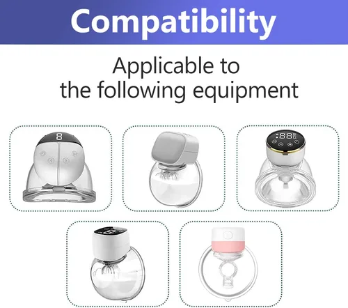 Miniatura 4 de Brida de silicona de 0.669 in compatible con extractor de leche portátil Momcozy/Tsrete/Kmaier, escudo/reemplazo de inserto de brida de 0.669 in