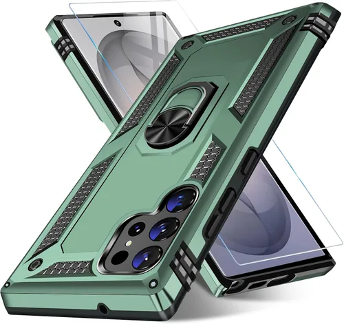 Miniatura 95 de Vaki Funda para Samsung Galaxy S22 5G con protector de pantalla integrado de grado militar, cubierta dura y resistente, funda resistente para Galaxy