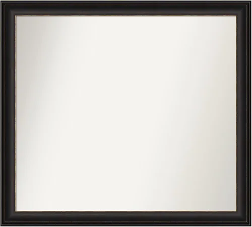 Miniatura 182 de Amanti Art Espejo de baño de bronce para sobre el fregadero, 24 x 24 pulgadas, espejo cuadrado de bronce Lara para tocador, marco de madera