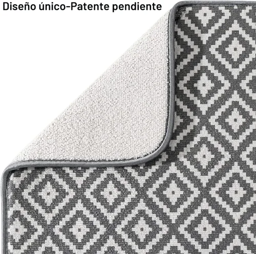 Miniatura 3 de Estera de secado de platos para cocina, paquete de 2, esteras de drenaje de platos de microfibra ultra absorbente de Subekyu, 19.2 por 15.8 pulgadas