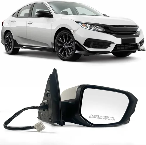 Miniatura 6 de Espejo de puerta lateral derecha del pasajero para Honda CIVIC LX SE Sport 2016-2021 con espejo eléctrico Ajust plegado manual sin calefacción, Azul