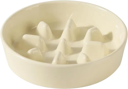 Miniatura 39 de Havniva Tazón de cerámica de 0.9 tazas para perros de alimentación lenta para perros pequeños, alimentador lento para mascotas de 6.1 pulgadas, 1 x