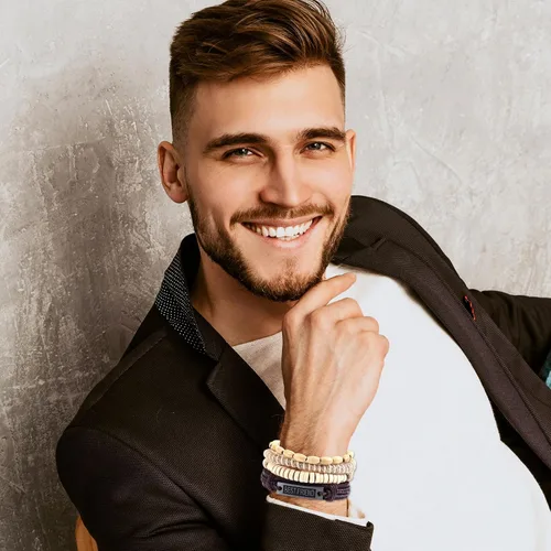 Miniatura 3 de Long tiantian Pulseras de cuero para hombre, estilo hippie, apilables, estilo bohemio, trenzadas, de los años 70, trajes de joyería para hombres