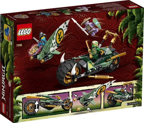 Miniatura 5 de LEGO NINJAGO - Kit de construcción Lloyd’s Jungle Chopper Bike 71745; juguete de bicicleta ninja con las minifiguras NINJAGO Lloyd y NYA, nuevo 2021