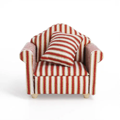 Miniatura 18 de Odoria 1/12 Silla en miniatura Sillón Accesorios para muebles de casa de muñecas, color blanco
