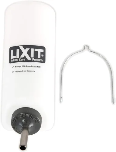 Miniatura 2 de Lixit Botellas de Agua para Jaula de Boca Ancha Libres de BPA para Conejos, Hurones, Cobayas, Ratas, Chinchillas, Hámsters, Ratones, Erizos, Jerbos