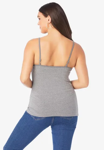 Miniatura 2 de Roaman's Cami de talla grande para mujer con brasier integrado y correas ajustables
