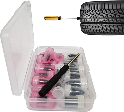 Miniatura 7 de Kit de clavos de goma para reparación de neumáticos, clavos de goma para reparación de neumáticos al vacío, tapones de reparación de neumáticos 60