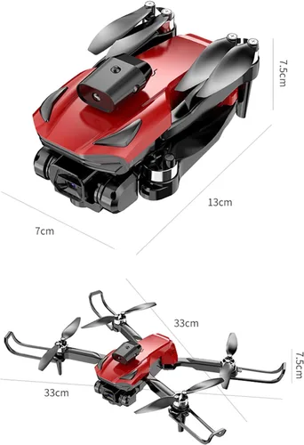Miniatura 9 de GoolRC Mini dron de control remoto, mini dron plegable con cámara dual 4K, cuadricóptero sin cabeza, motor sin escobillas, evitación de obstáculos