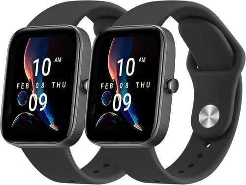 Paquete de 2 correas para Amazfit Bip 3 / Bip 3 Pro / Bip U Pro / Bip / Bip Lite / Bip S lite / Bip S lite / Bip U, Amazfit Active 2, correa de
