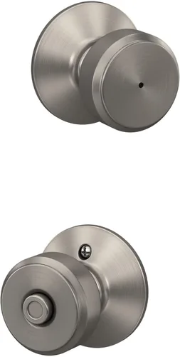 Miniatura 48 de SCHLAGE F51A BWE 622 - Pomo de puerta Bowery, cerradura de entrada con llave, color negro mate Mate negro