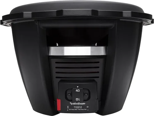 Miniatura 6 de Rockford Fosgate T1D412 Power Series T1 Subwoofer dual de 4 ohmios de 12 pulgadas y una rejilla de malla estampada T1SG-12