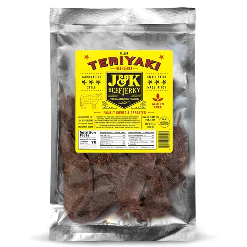 Miniatura 15 de J&K - Cecina de pechuga de res – Sabor BBQ – Hecho a mano en lotes pequeños hechos en Estados Unidos – Aperitivo audaz y ahumado – Bolsa grande de 7