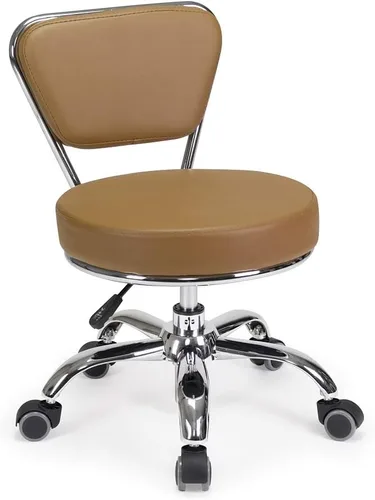 Miniatura 11 de MAYAKOBA Dayton Asiento Rodante de Garaje (Negro) Neumático, Taburete Corto con Altura Ajustable 33-38 cm, Perfecto para Tareas de Garaje, Limpieza