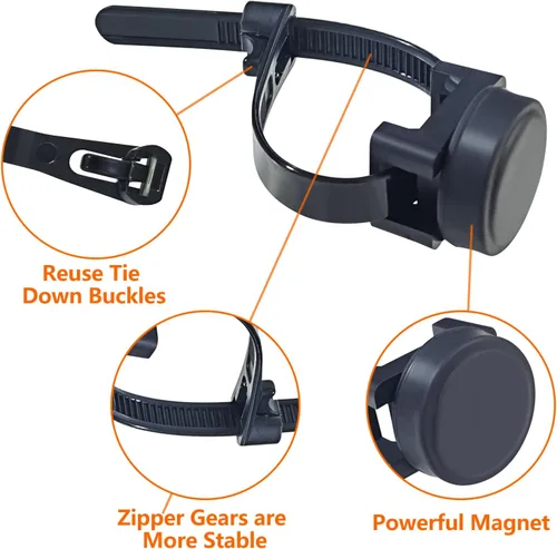 Miniatura 3 de 15 piezas de base magnética para ataduras de cables, soporte para cables de alambre, clips de alambre de montaje, organización de base de gestión